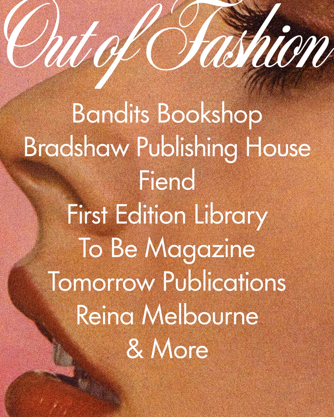 Exhibitors: Bandits Bookshop, Bradshaw Publishing House, Fiend, First Edition Library, To Be Magazine, Tomorrow Publications, Reina Melbourne and more.